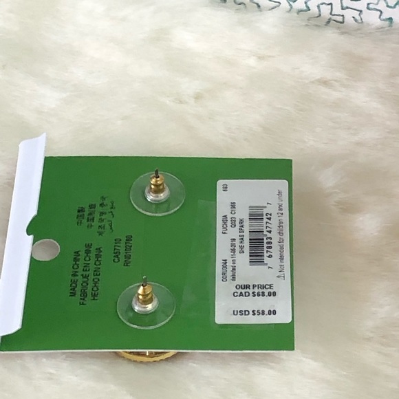 NWT KATE SPADE ♠️ SHE HAS SPARK EARRINGS - Picture 6 of 9